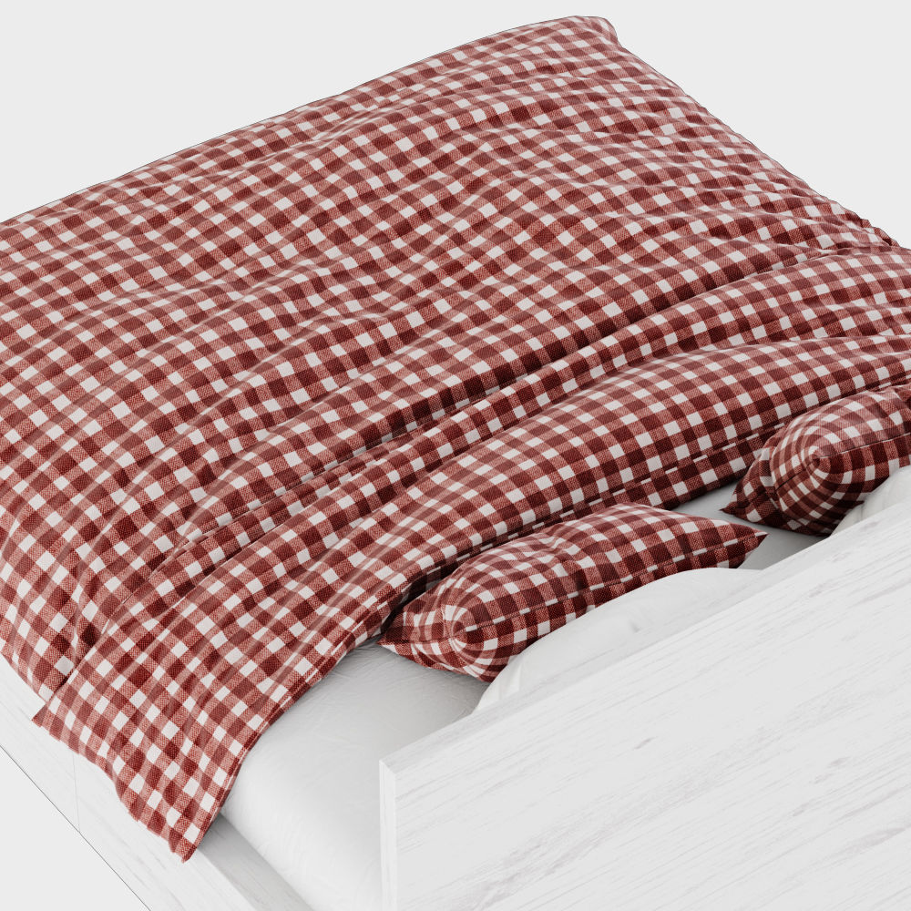 Bed Malm 3D model_5