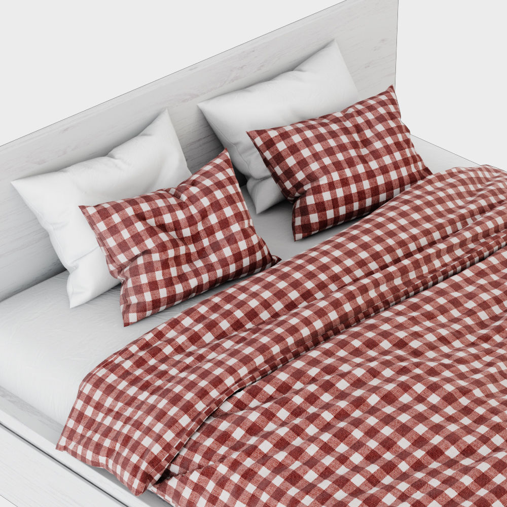 Bed Malm 3D model_4