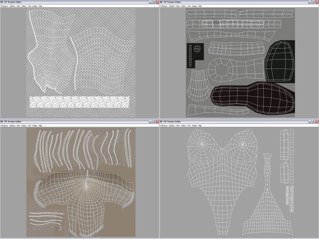 Julie woman in swimsuit Low-poly 3D model_12