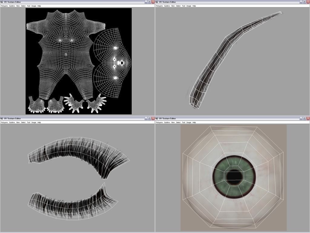 Julie woman in swimsuit Low-poly 3D model_11