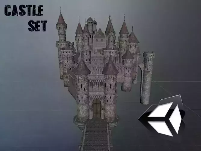 Castle set with towers on top