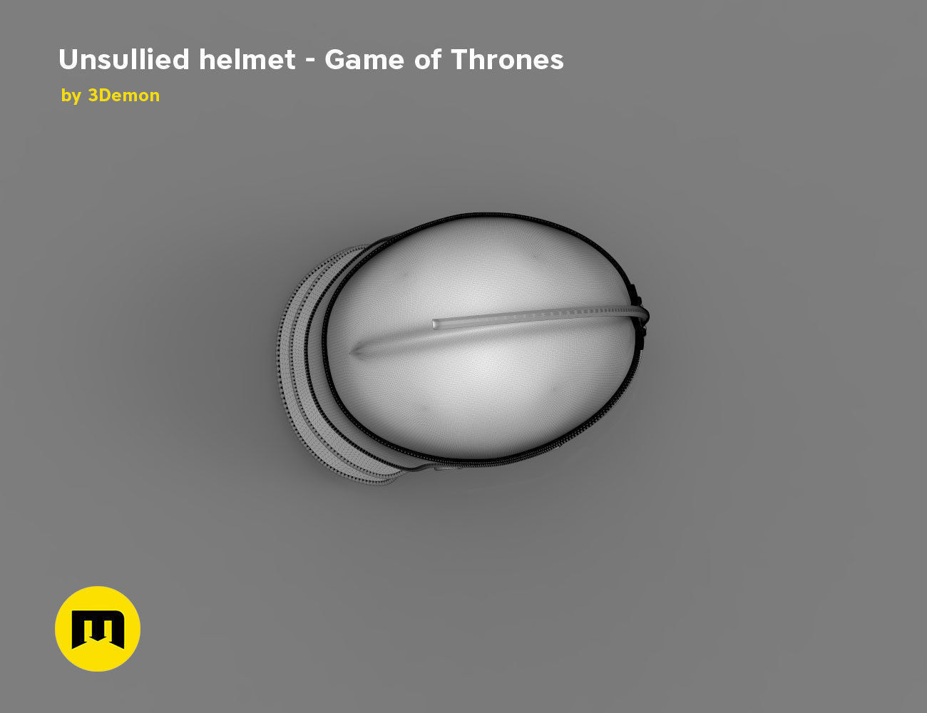 Game of Thrones Unsullied Helmet 3D print model_19