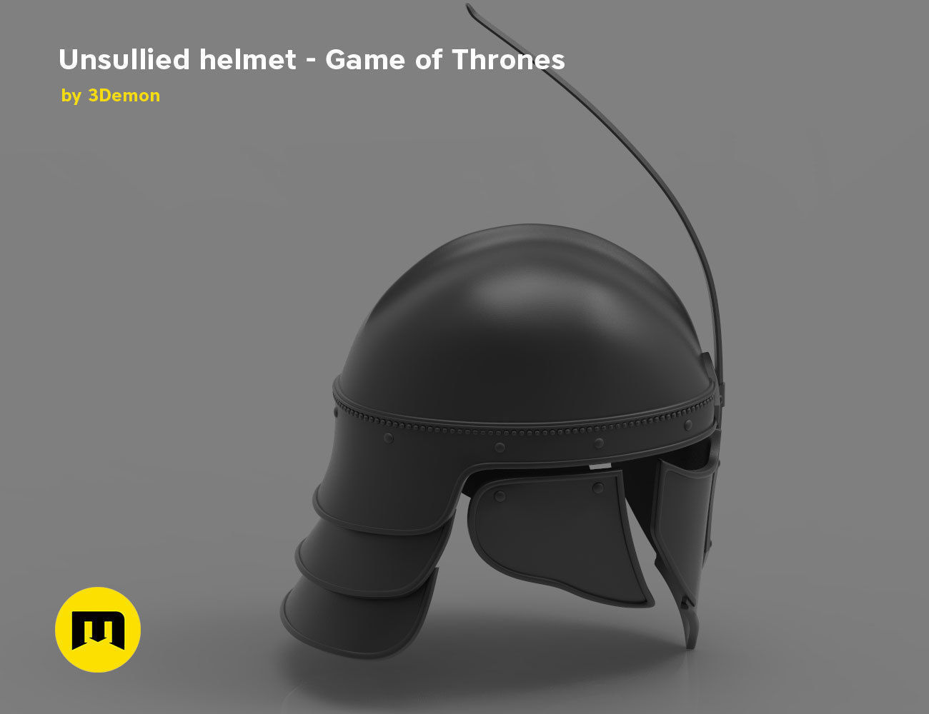 Game of Thrones Unsullied Helmet 3D print model_4
