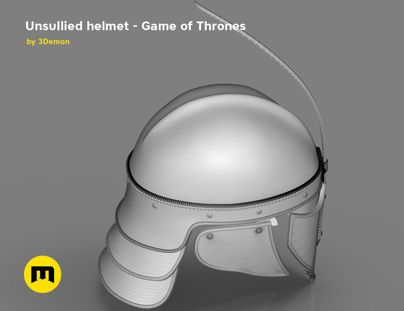 Game of Thrones Unsullied Helmet 3D print model_26