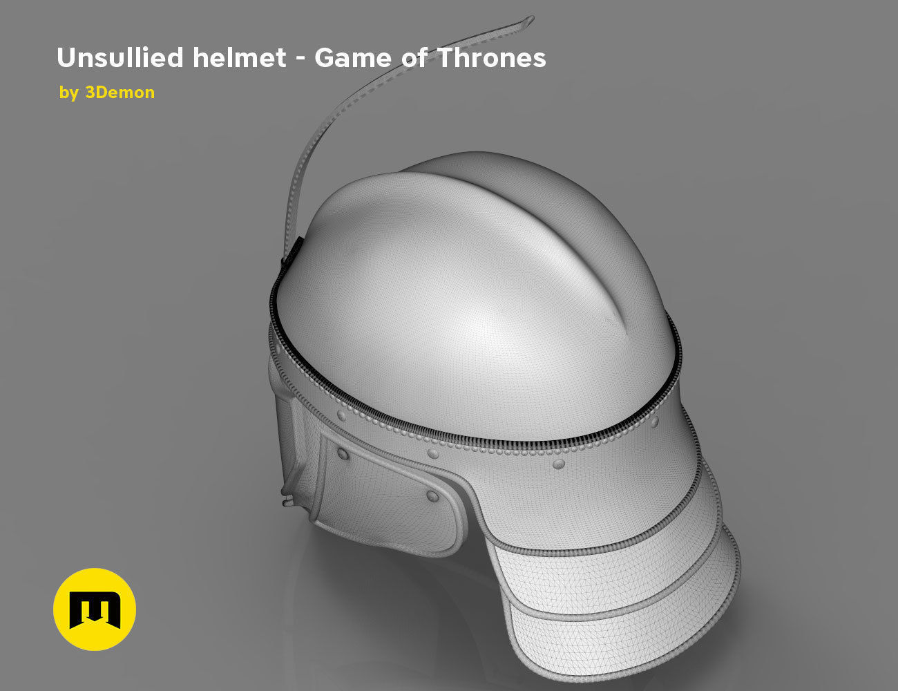 Game of Thrones Unsullied Helmet 3D print model_17