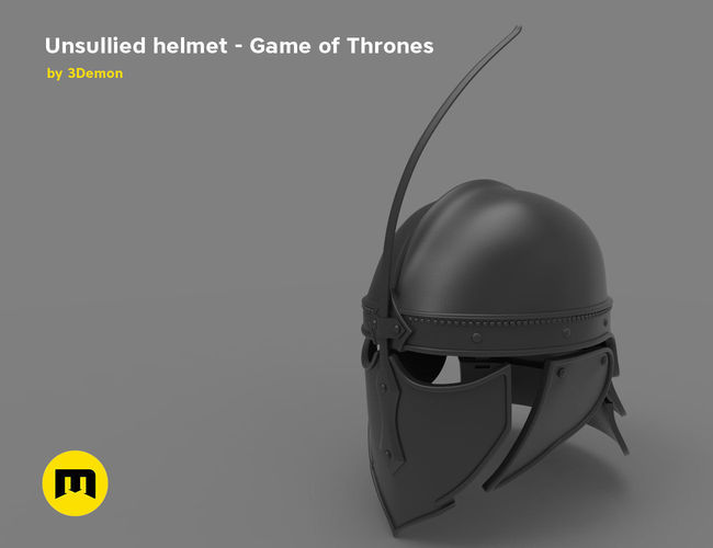 Game of Thrones Unsullied Helmet 3D print model