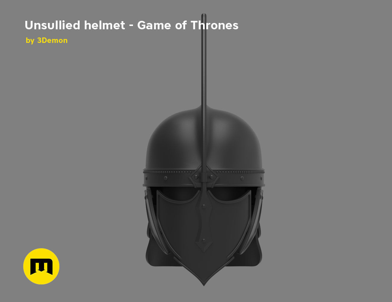 Game of Thrones Unsullied Helmet 3D print model_7