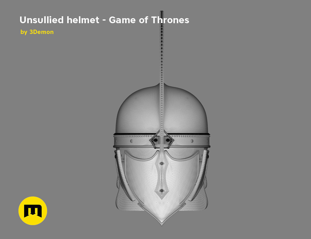 Game of Thrones Unsullied Helmet 3D print model_20