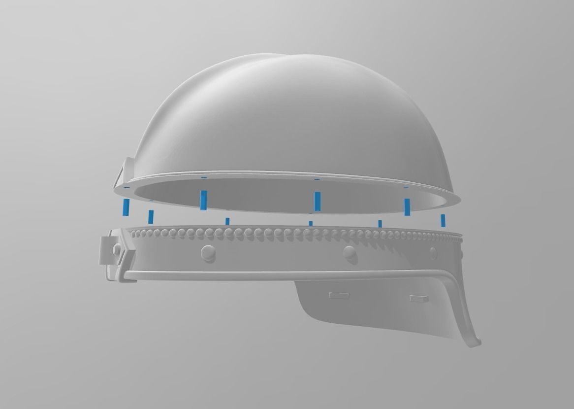 Game of Thrones Unsullied Helmet 3D print model_2