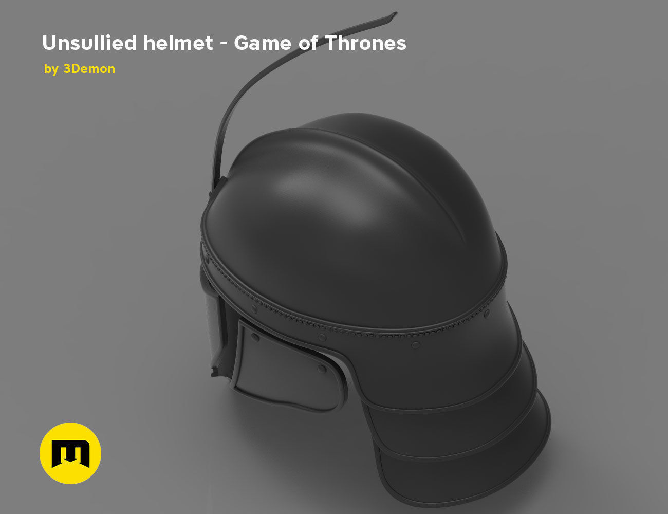 Game of Thrones Unsullied Helmet 3D print model_9