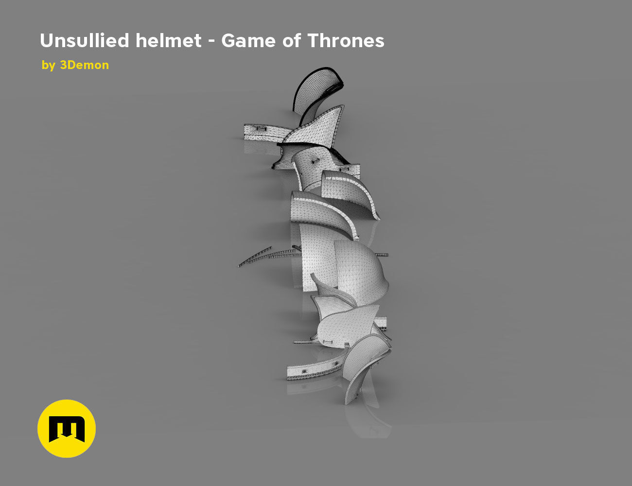 Game of Thrones Unsullied Helmet 3D print model_28
