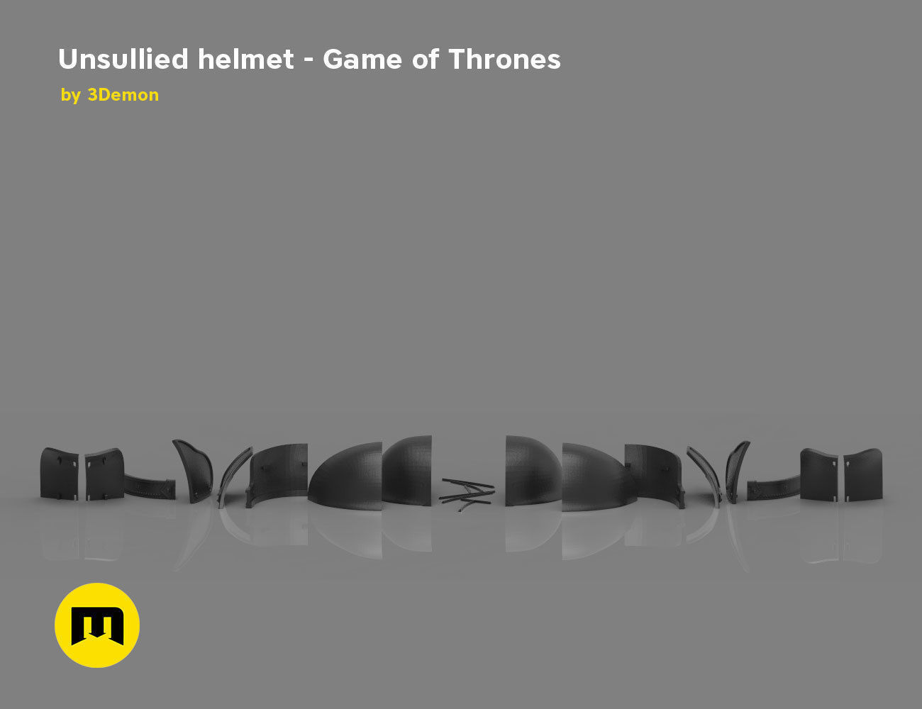 Game of Thrones Unsullied Helmet 3D print model_13