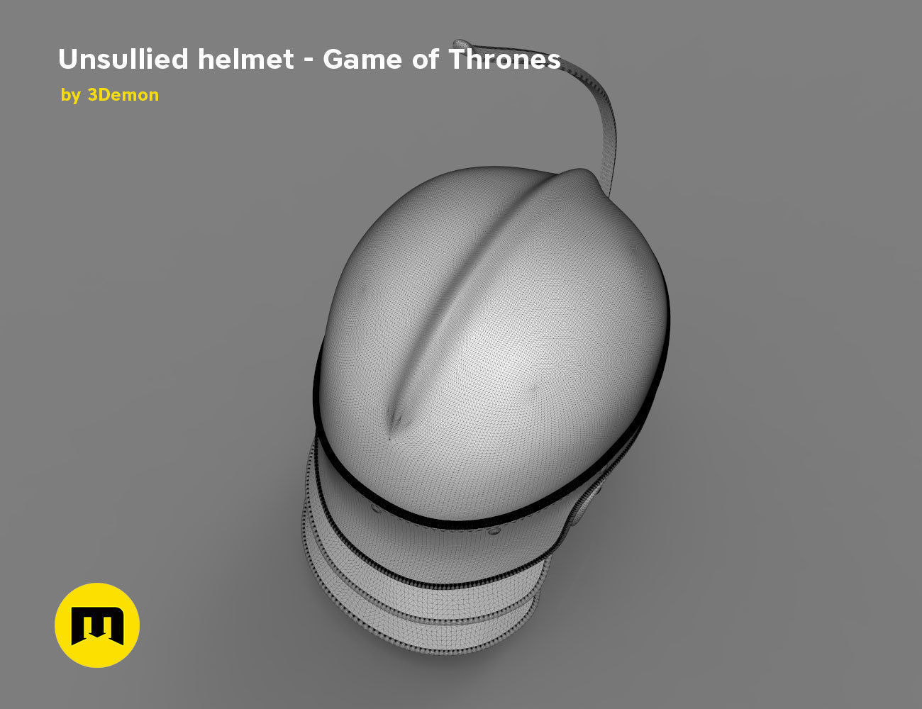 Game of Thrones Unsullied Helmet 3D print model_24