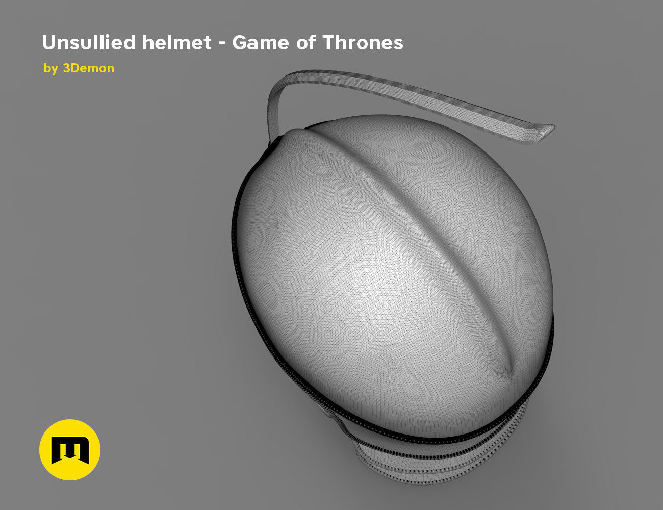 Game of Thrones Unsullied Helmet 3D print model_21