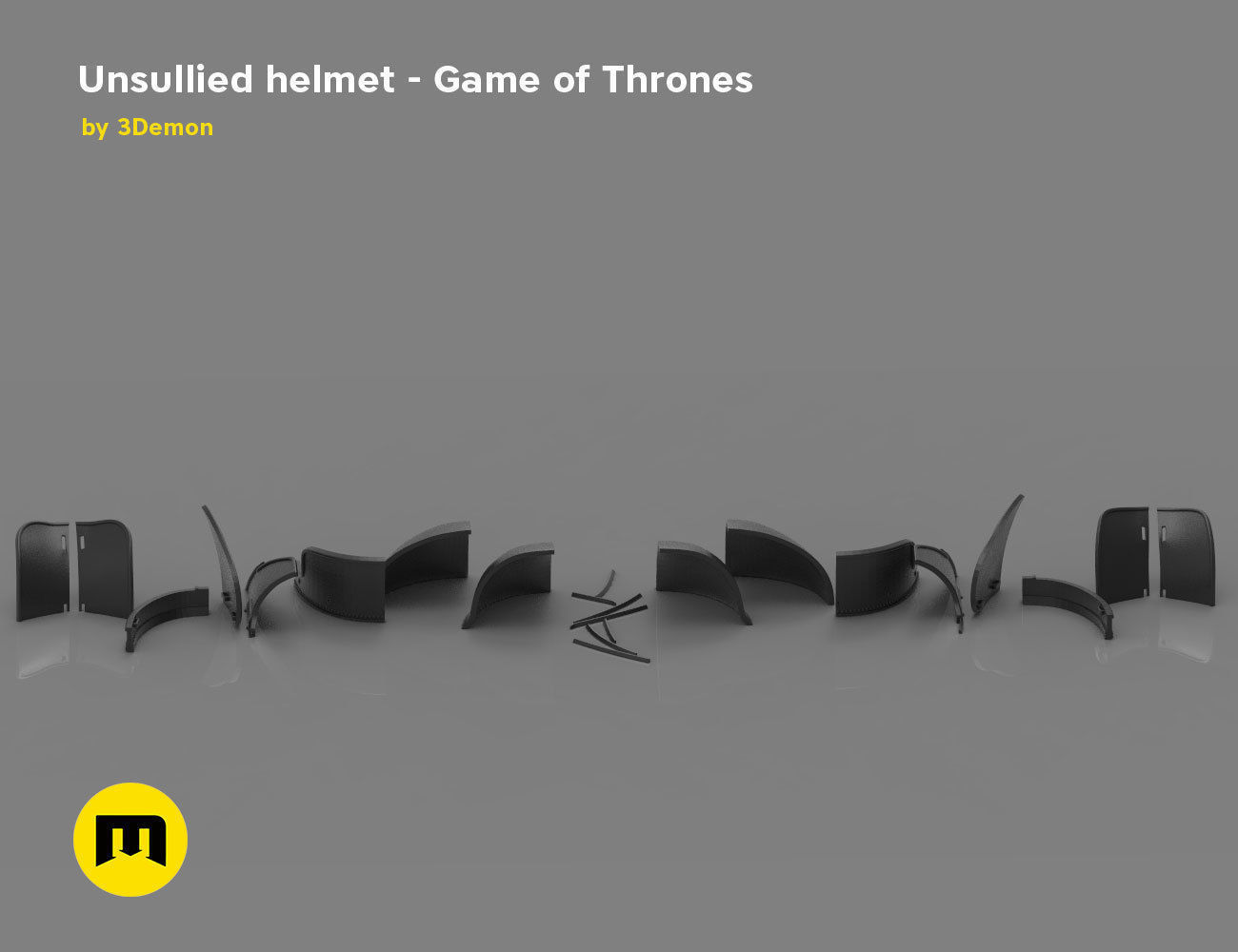 Game of Thrones Unsullied Helmet 3D print model_16