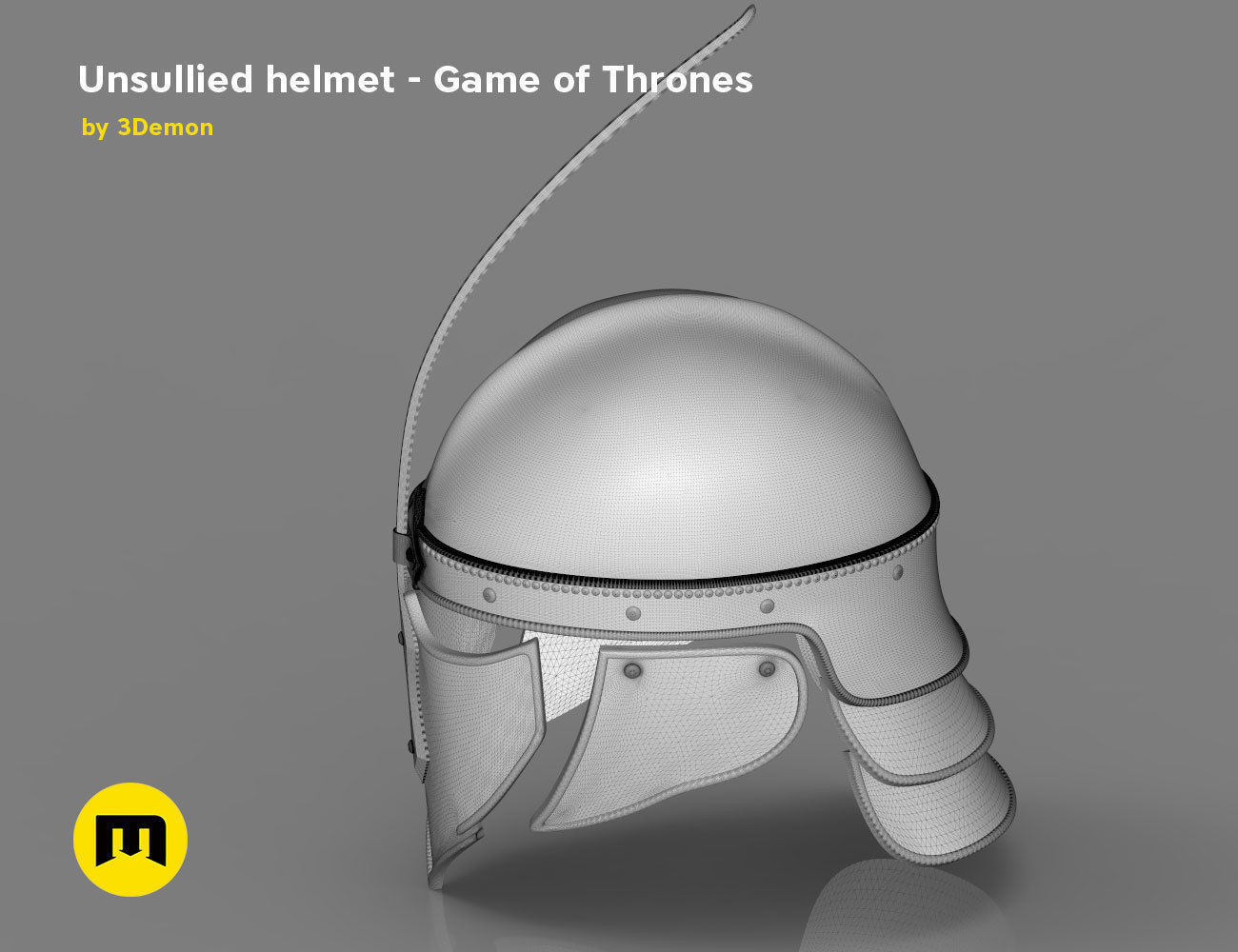 Game of Thrones Unsullied Helmet 3D print model_18