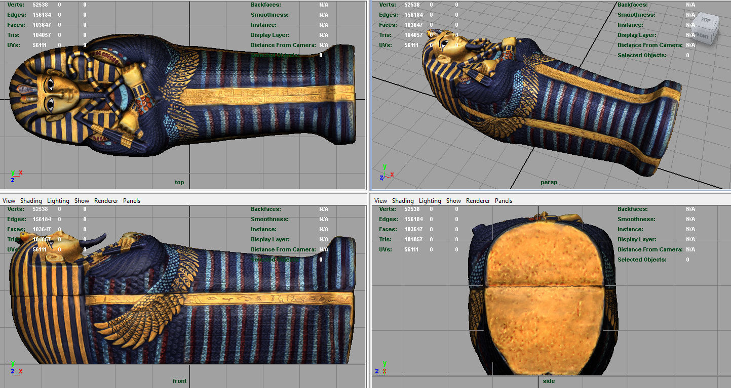 EGYPTIAN SARCOPHAGUS 3D model_8