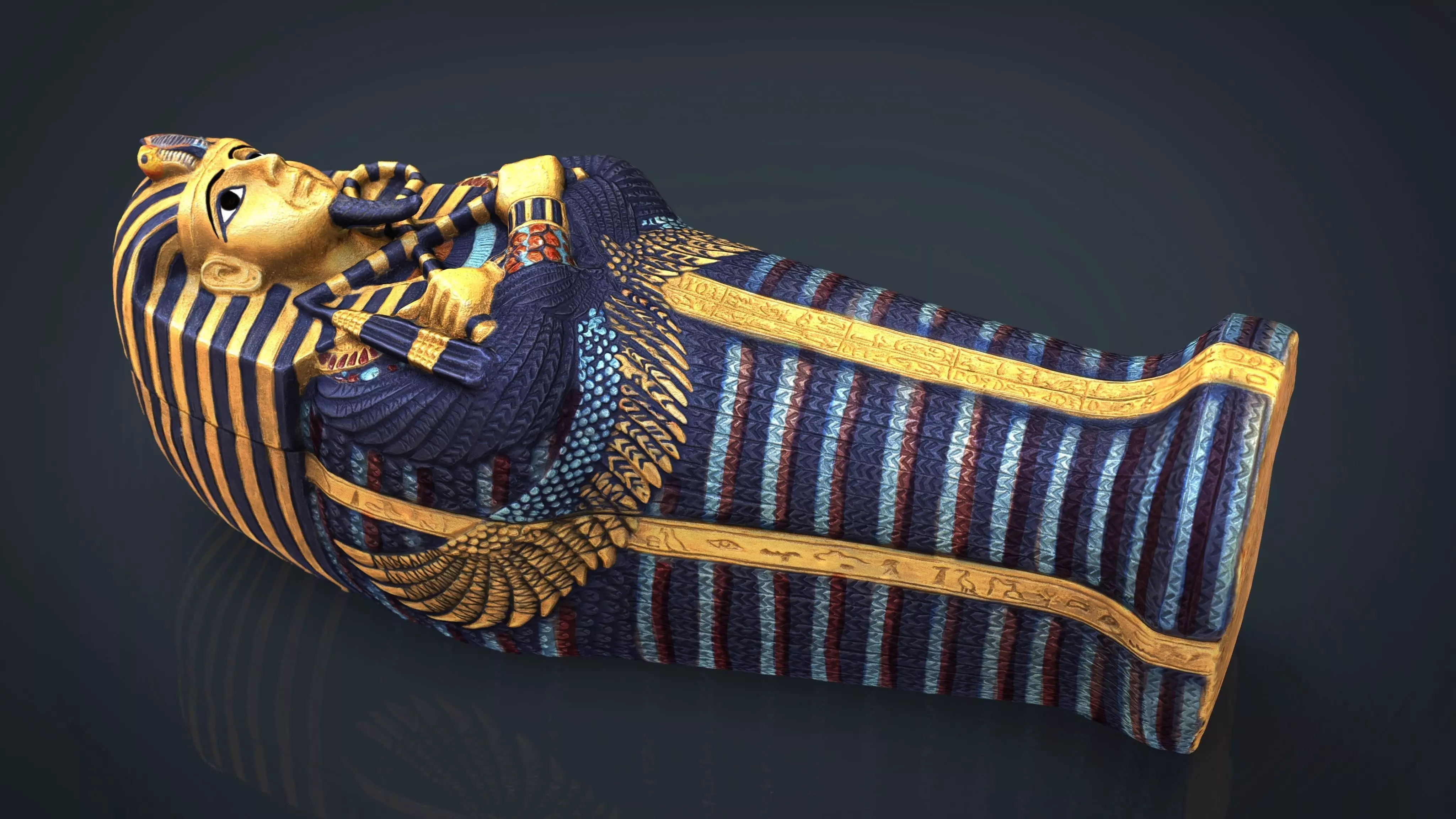 EGYPTIAN SARCOPHAGUS 3D model_0