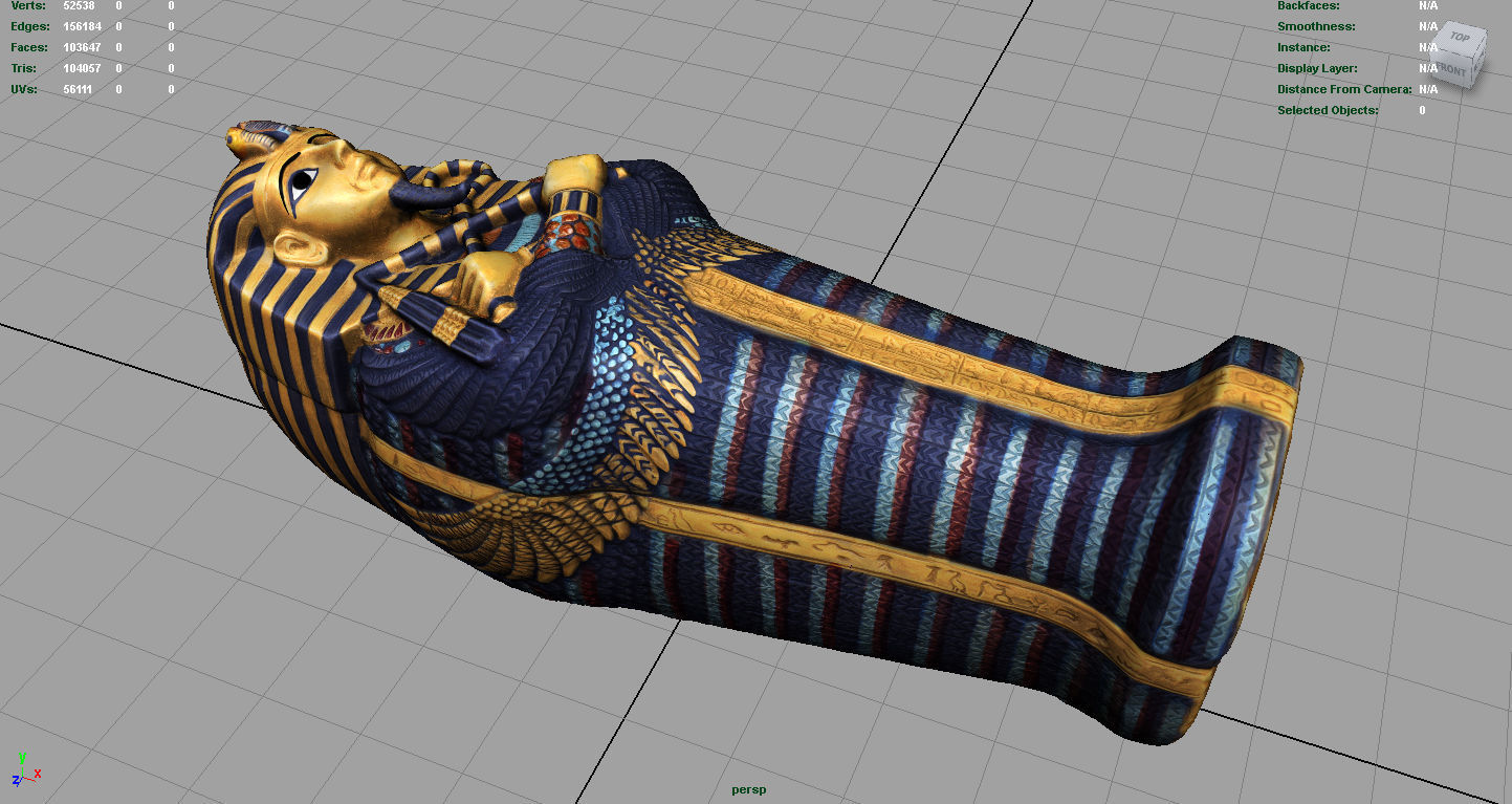 EGYPTIAN SARCOPHAGUS 3D model_2