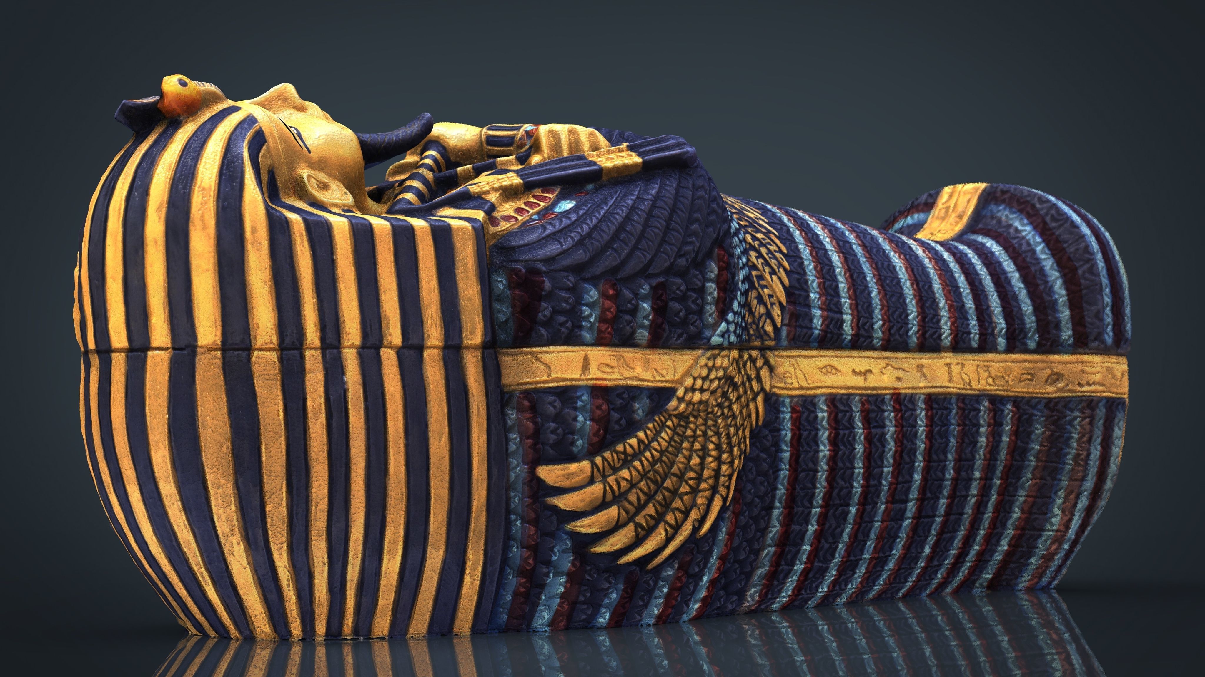 EGYPTIAN SARCOPHAGUS 3D model_9
