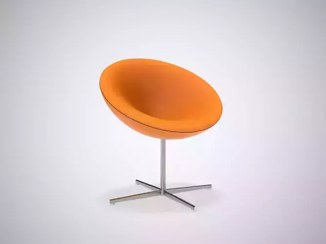Verner Panton C1 Chair Low-poly 3D model