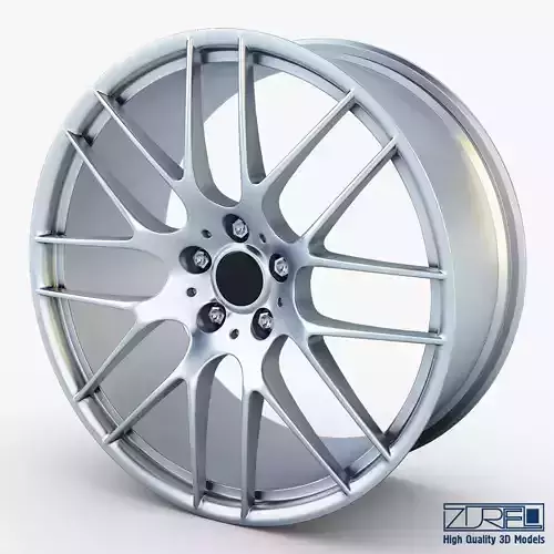 Style 359M wheel silver Mid Poly Low-poly 3D model