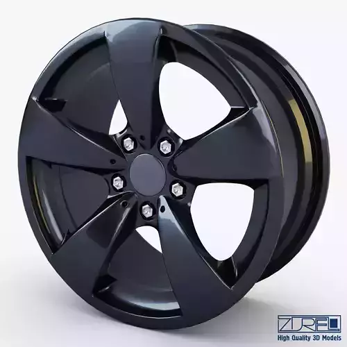 Style 138 wheel black Mid Poly