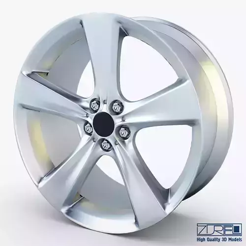 Style 128 wheel silver Mid Poly