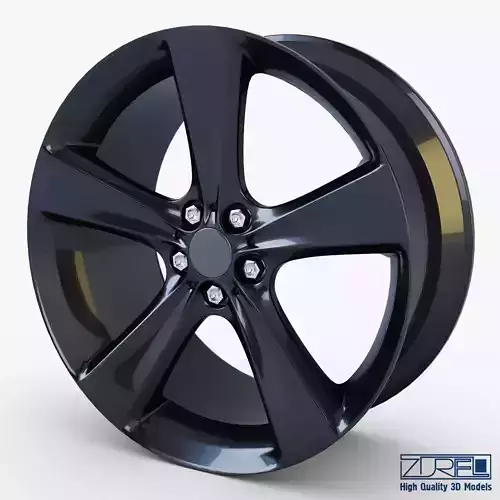 Style 128 wheel black Mid Poly