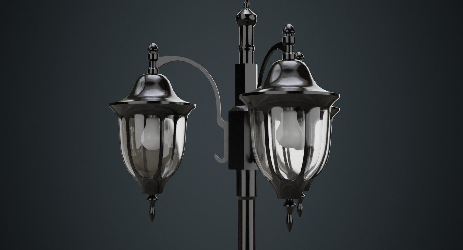 Street Light 3A Low-poly 3D model_5