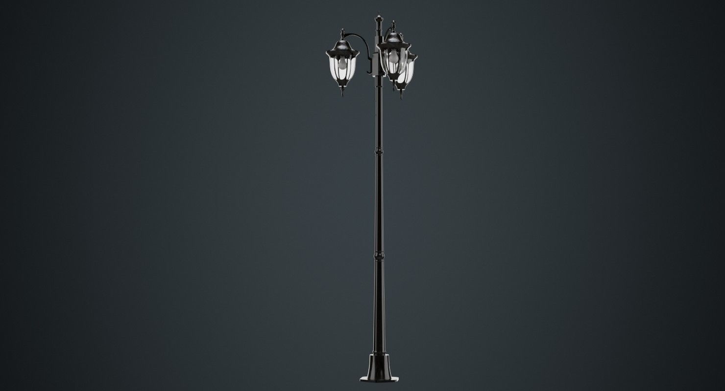 Street Light 3A Low-poly 3D model_3