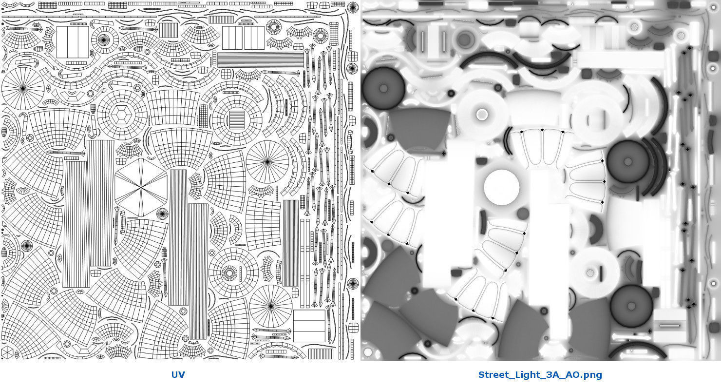 Street Light 3A Low-poly 3D model_8