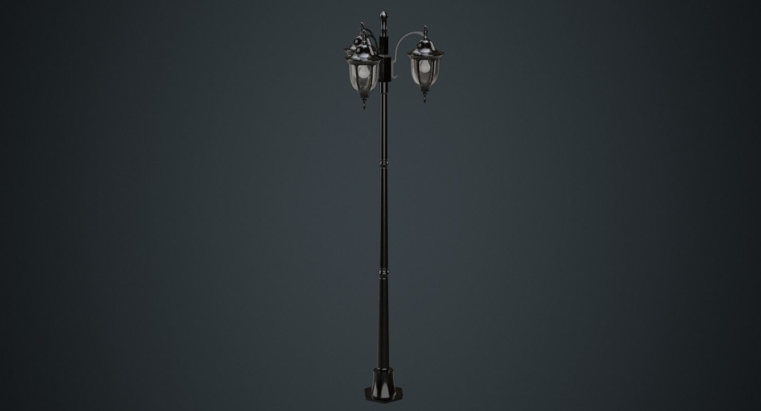 Street Light 3A Low-poly 3D model_1