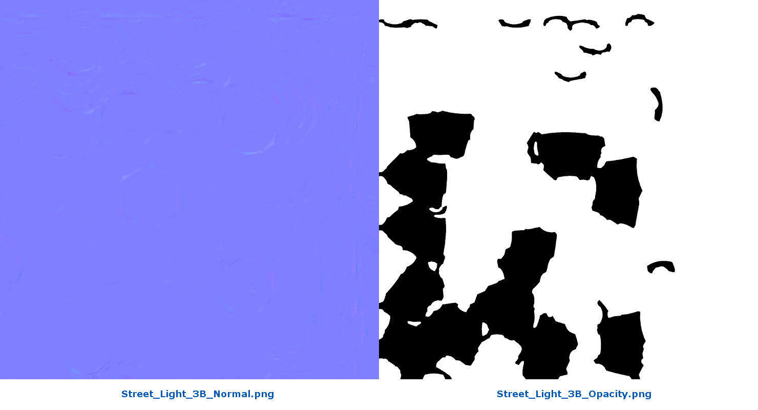 Street Light 3B Low-poly 3D model_10