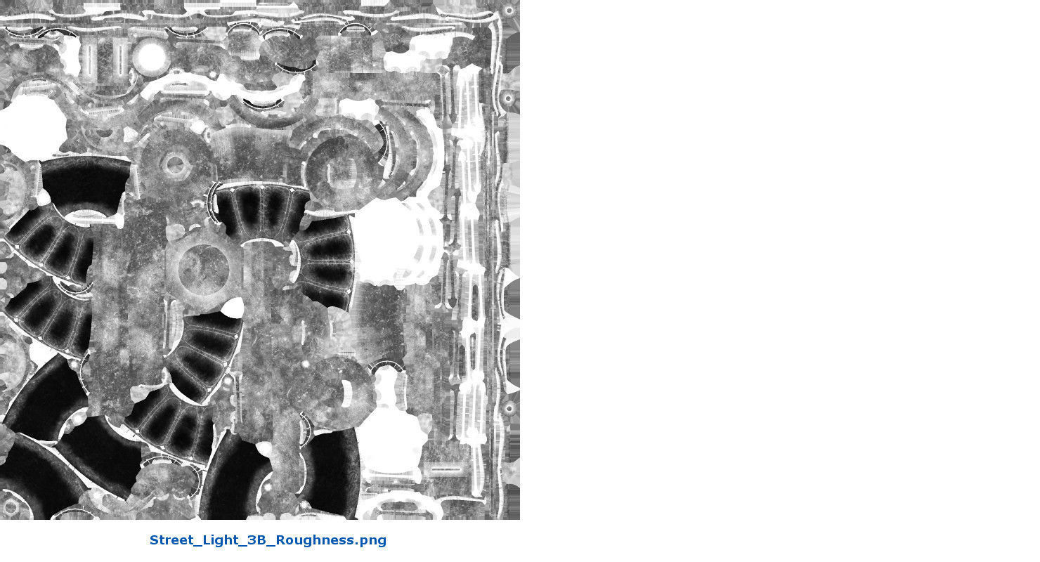 Street Light 3B Low-poly 3D model_11