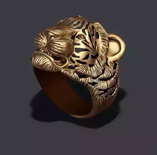 Tiger ring 3D print model