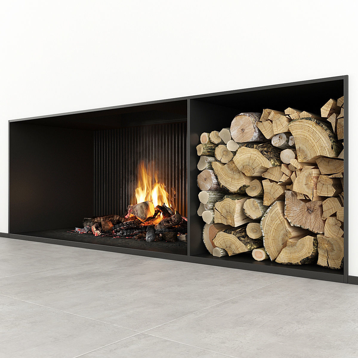 Fireplace modern 29 3D model_2