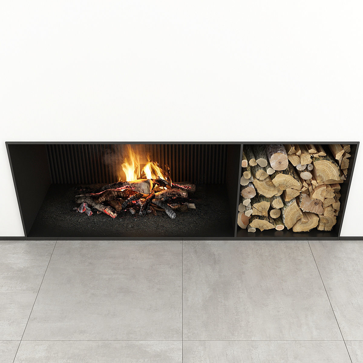Fireplace modern 29 3D model_8