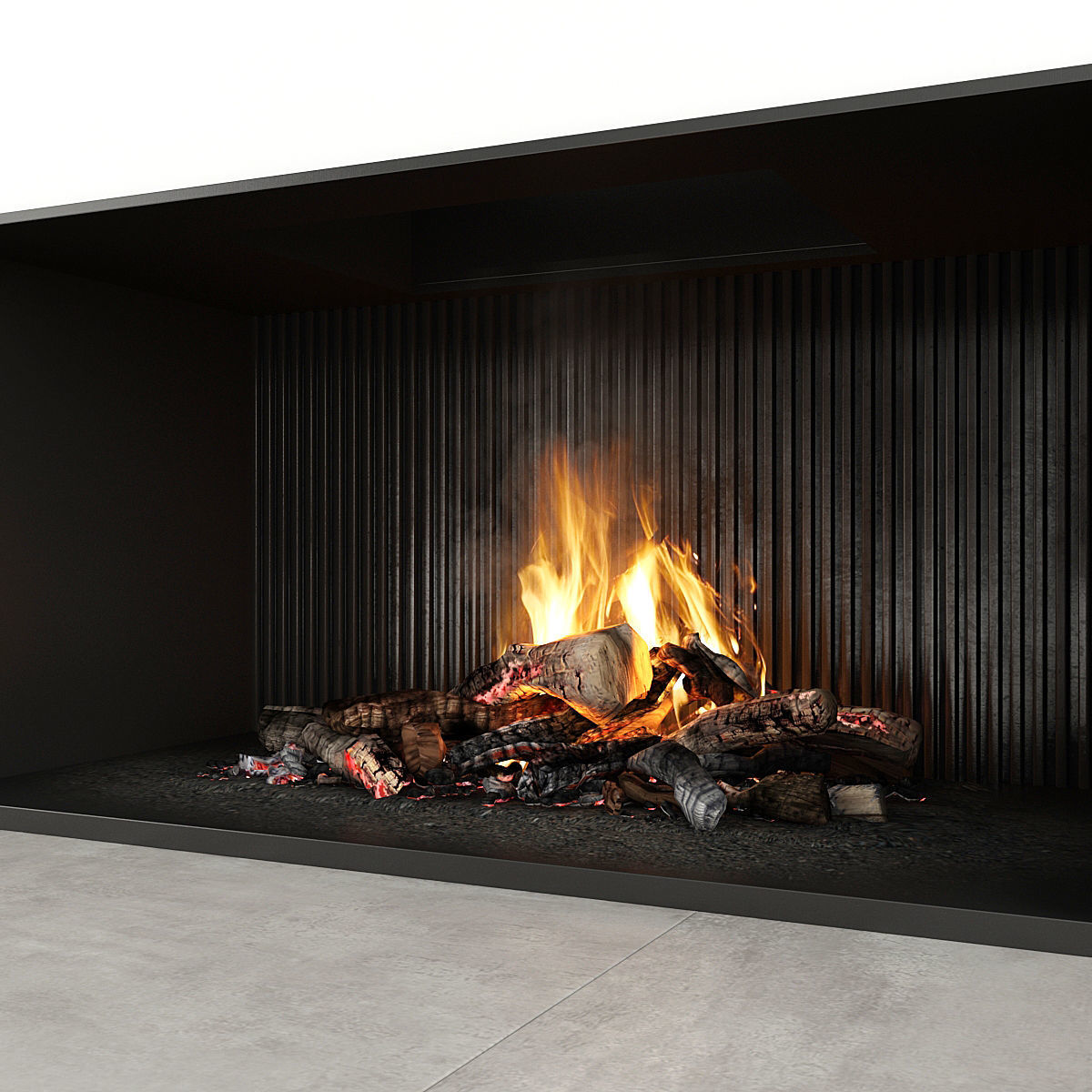 Fireplace modern 29 3D model_5
