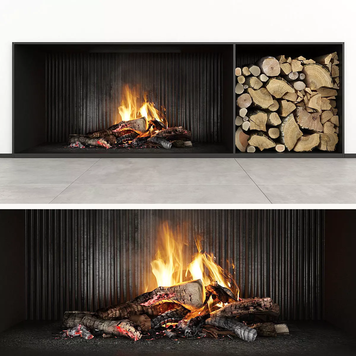 Fireplace modern 29 3D model_0