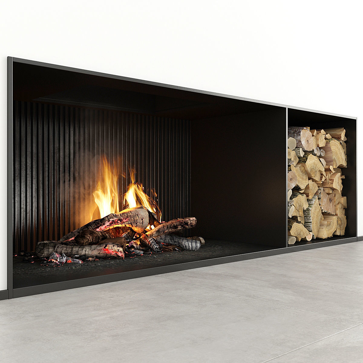Fireplace modern 29 3D model_4