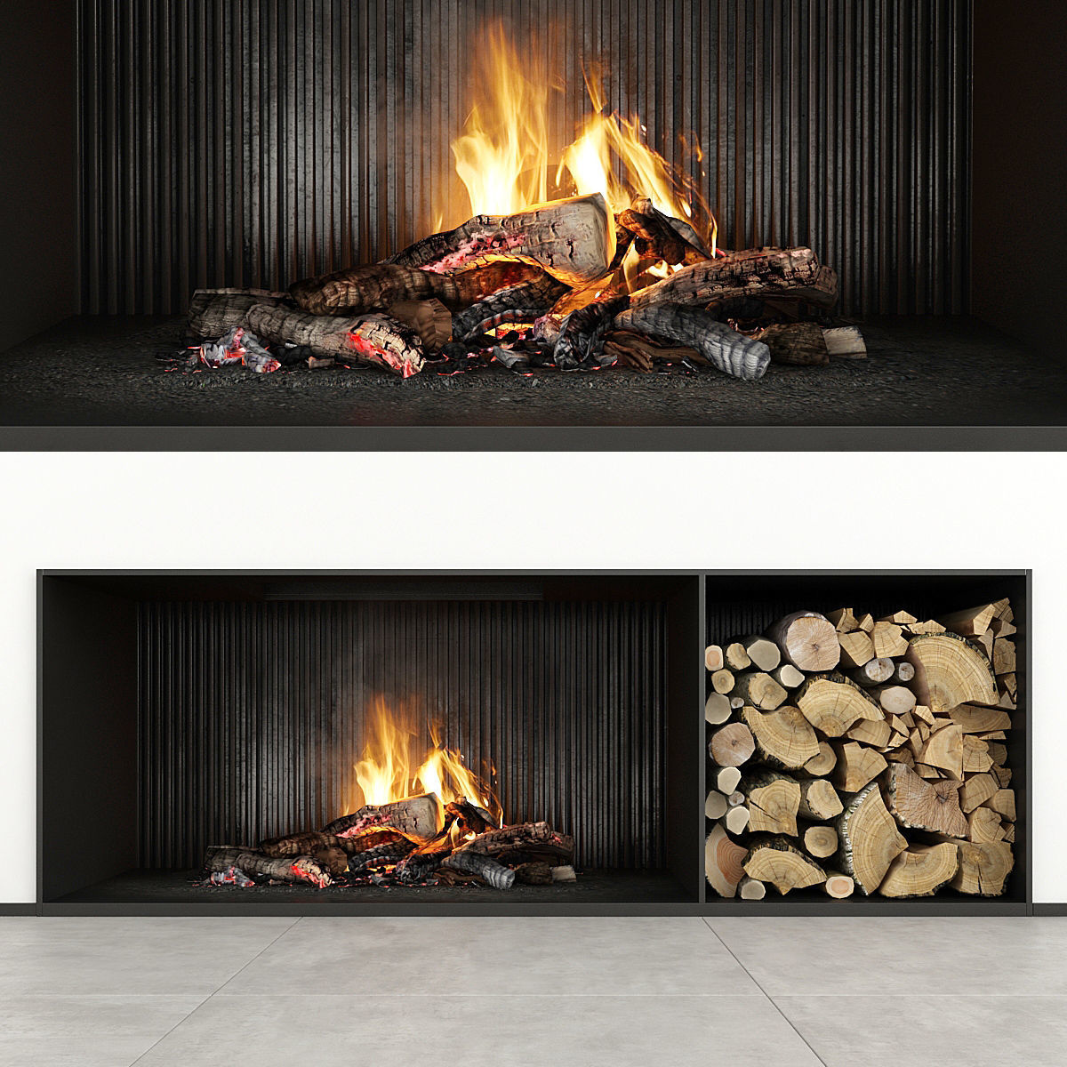 Fireplace modern 29 3D model_9
