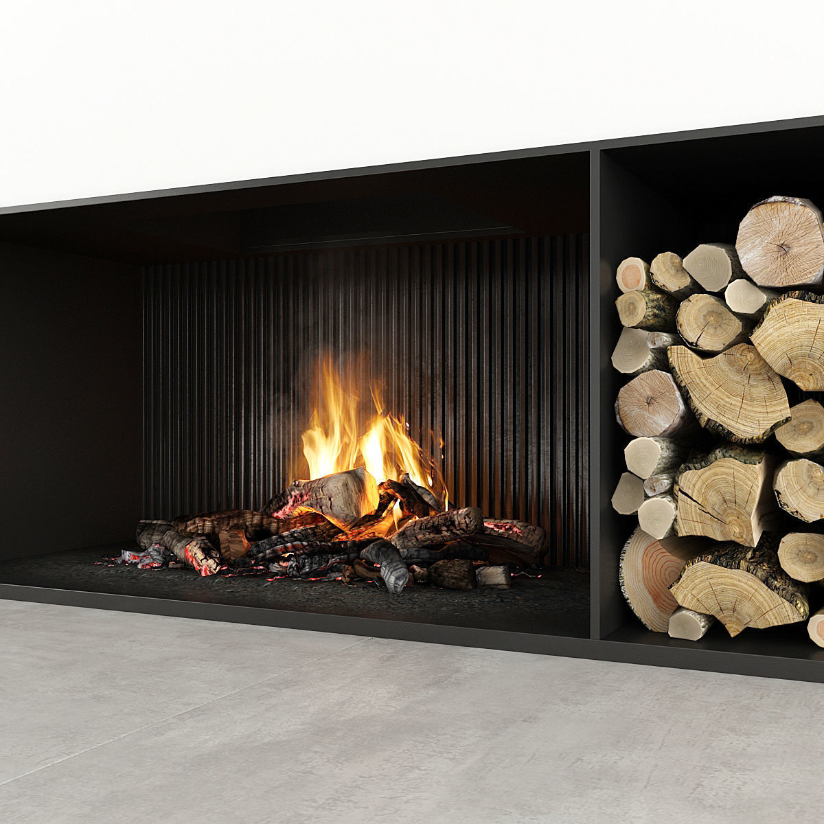 Fireplace modern 29 3D model_6