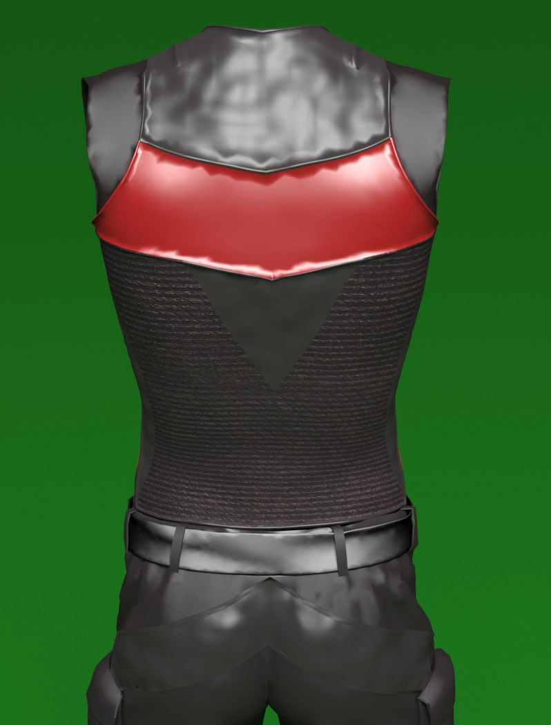 comic book male costumes v1 3D model_5