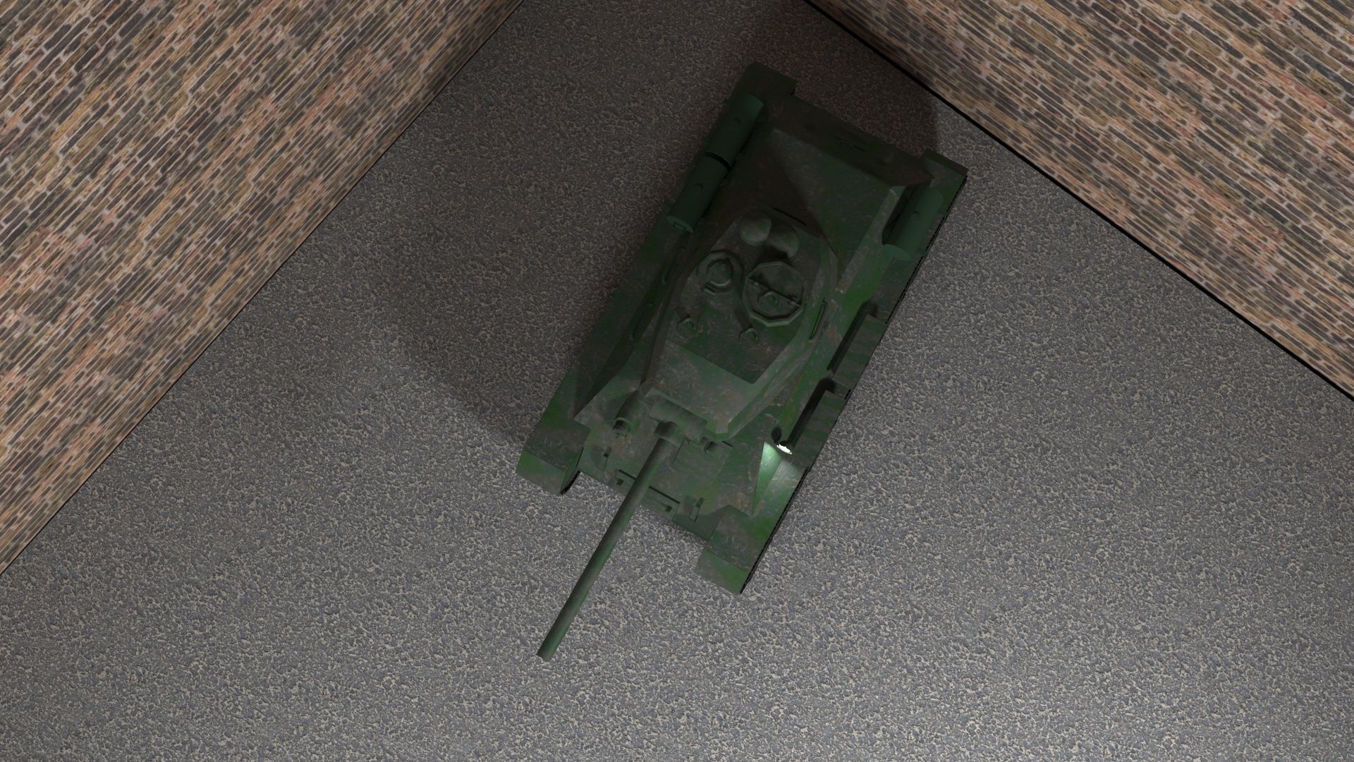 Tank T-34-85 low-poly 3D model Low-poly 3D model_8