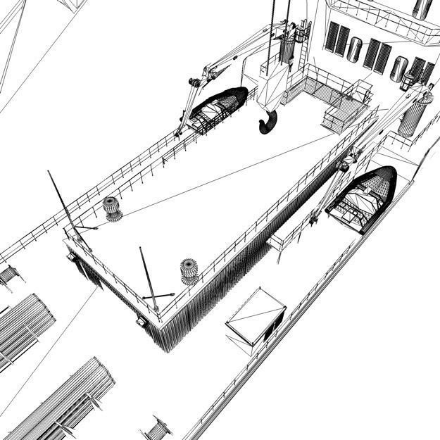 Pipe laying ship 3D model_21