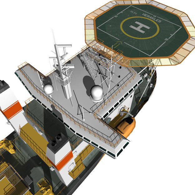Pipe laying ship 3D model_18