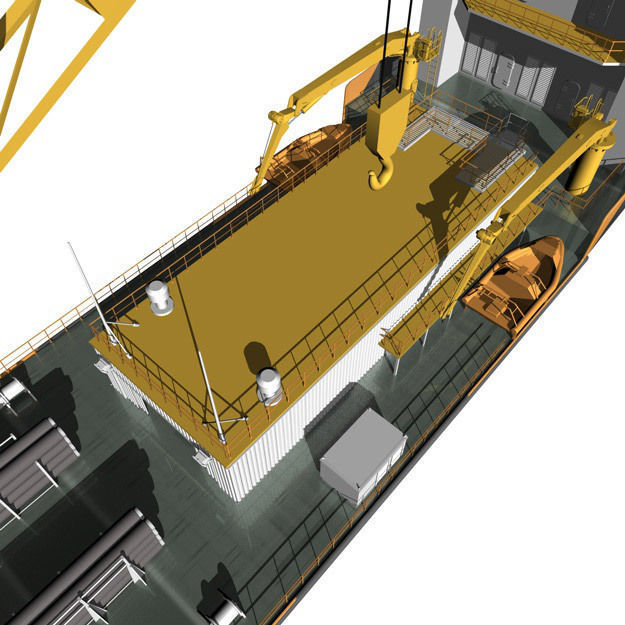 Pipe laying ship 3D model_20