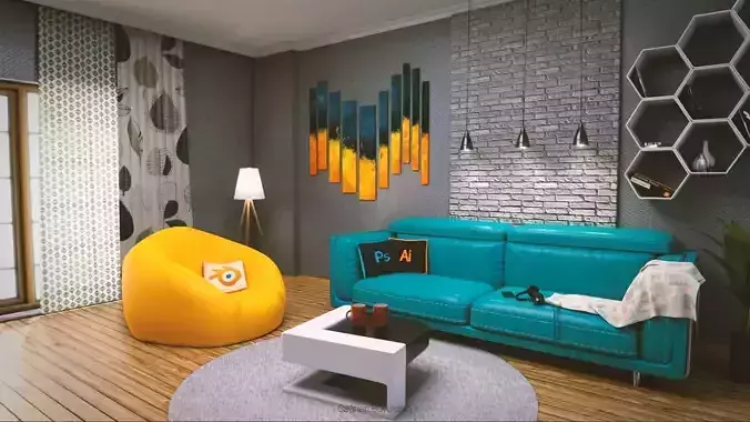 Modern Interior Scene
