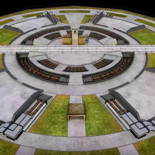 Rocket launch space complex low